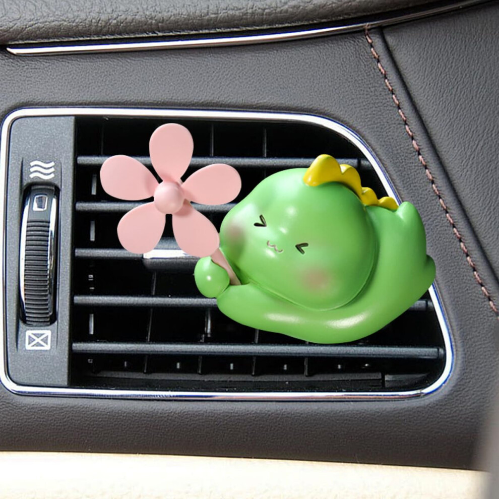 Cute Dragon Car Air Freshener Vent Clip With Rotating Windmill Diffuser Cartoon Resin Decoration 9455672626446