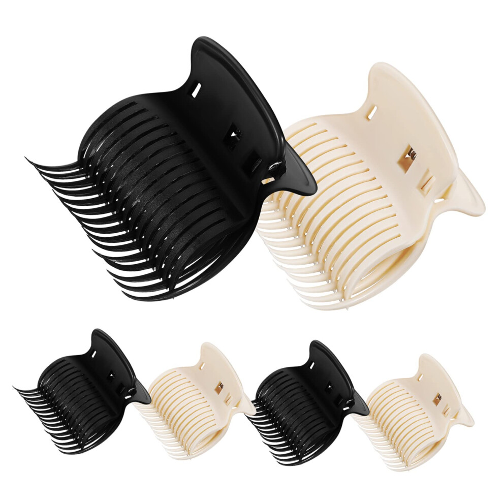 12pcs Hair Claw Clips for Hot Rollers Secure Grip Lightweight Curling Salon Styling Tools