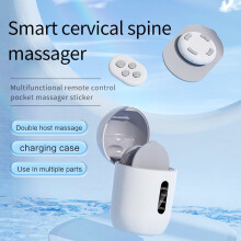 Remote control portable pocket massage pad pulse neck massager back waist leg mini massager