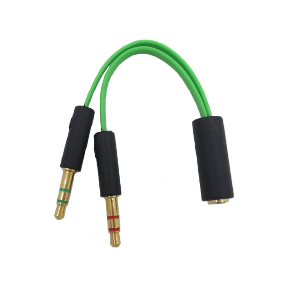 Hotya Earphone Audio Cable Headphone Adapter Splitter Headset Microphone For Compatible With Razer Computers 9557311203022