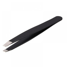 Balems Makeup Stainless Steel Eyebrow Tweezers Beautiful Useful Tool 2 pcs Slant Tip Removal Professional Makeup