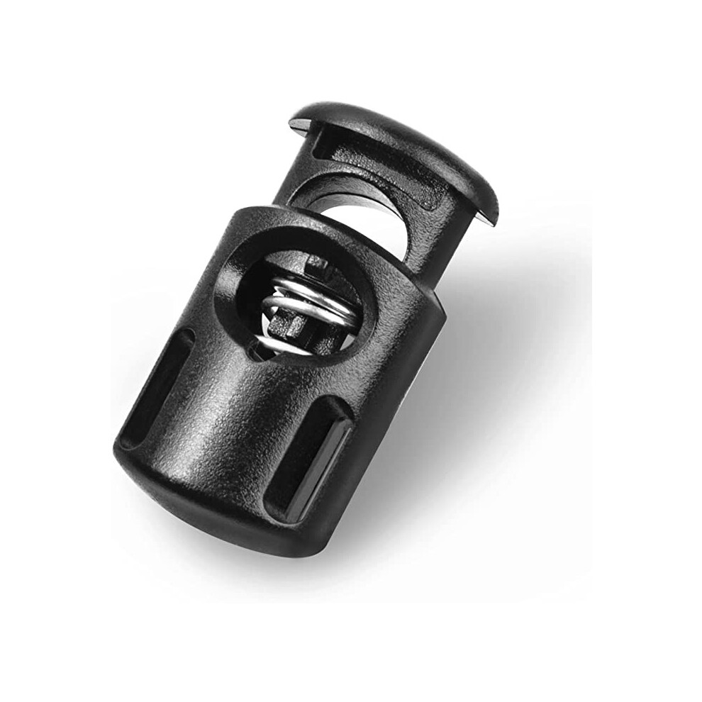 Rope Cord Locks 100Pcs Clip End Round Shape Luggage Lanyard Stopper Sliding Home Essentials 9557311202735