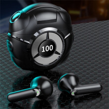 EQWLJWE Bluetooth 5.2 Wireless Earbuds, LED Display, IPX4 Waterproof, Noise Cancelling, 40H Playtime Fast Charging Case, compatible with devices