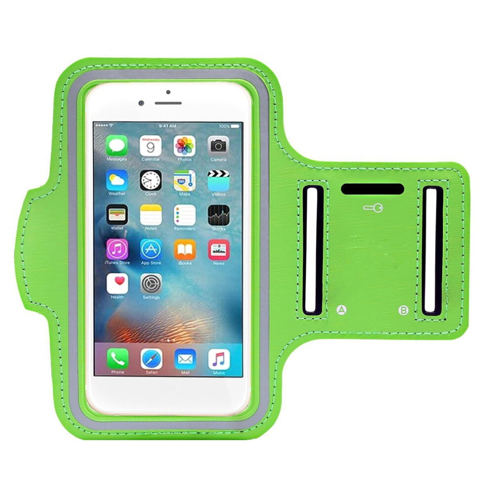 Multifunctional Waterproof Sweatproof Armband With Reflective Strip, Compatible With Phones Up To 6 Inch, Ideal For Running, Gym, Fitness 9557311204258