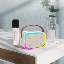 Wireless Mic for Home Karaoke, Bluetooth 5.3 Rechargeable PA, Portable Speaker with Subwoofer – Back to School Clearance!