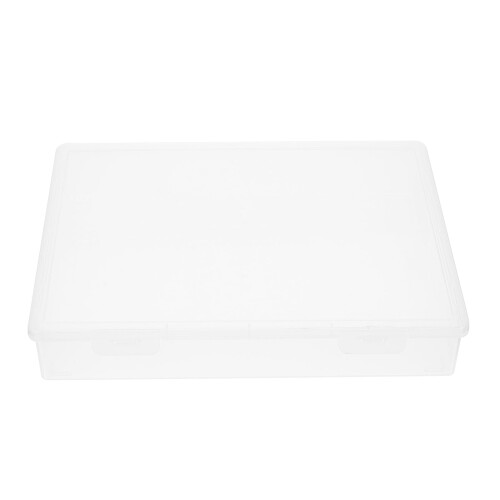Desk Folder Organizer Clear Plastic A4 File Box Container Holder Document Desktop Stand Files