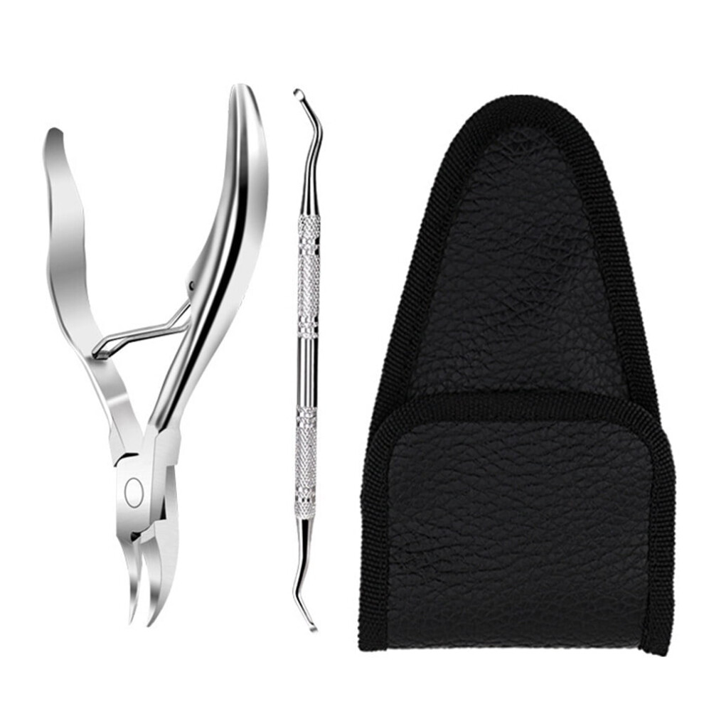 Manicure 2-Piece Set Trimmer Finger Pliers Cutter Fingernail Clipper Pedicure Tool Nail Cutter