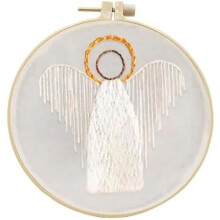 WANH Christmas Embroidery Kit for Beginners, Angels Cross Stitch Patterns, Ornament Embroidery Set (Compatible with...)