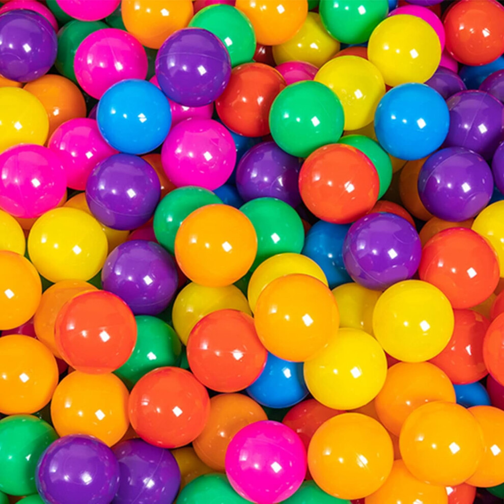 Holiday Deals 50 Pack Ball Pit Balls for Kids, BPA Free Colorful Plastic Balls Baby Play Balls for Ball Pit, Bounce House, Baby Pool, Playhouse