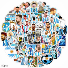 50pcs Lionel Messi Stickers Waterproof Laptop Skateboard Luggage DIY Decals 50PCS