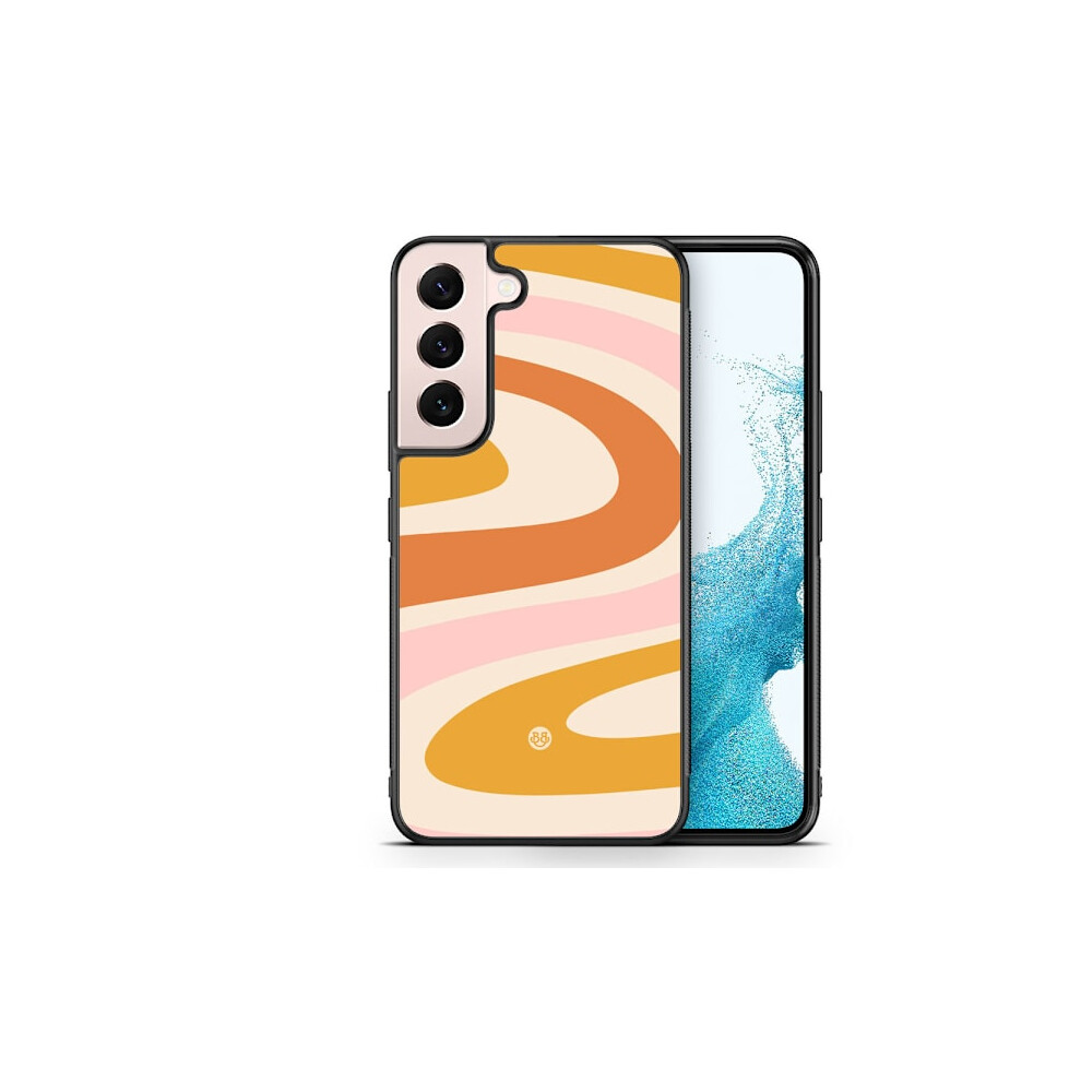 Bjornberry Cover Compatible With Samsung Galaxy S22 5G - 70S Orange 9418476351563