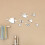 8-pack 3D Tropical Fish Mirror Effect Wall Decals Design 2