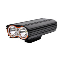 Mizh Mountain Bike Driving Flashlight Headlight Waterproof USB Charging Rainproof Night Riding Equipment (Black)
