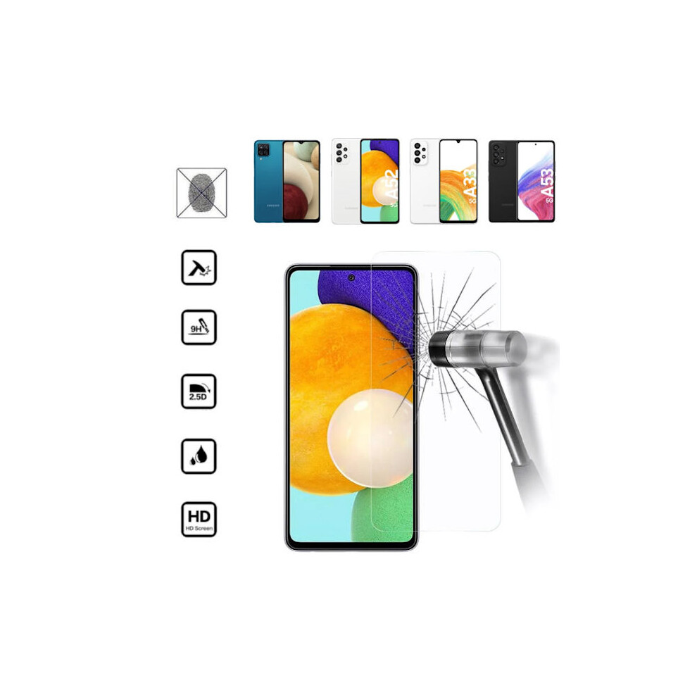 2 Screen Protectors Compatible With Samsung Galaxy A53/A33/A52/A52s/A12 Protection - Choose: Transparent A33 5G 9418476351600