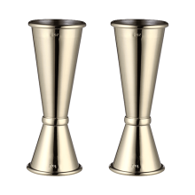 Qtmnekly 2 Pcs Jigger for Bartending 1oz 2oz Stainless Steel Jigger Japanese Style Double Jigger Measuring Tool for Bar Home