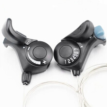 1 Pair Mountain Bike 7/21 Speed Thumb Gear Shifters Bicycle Shift Levers