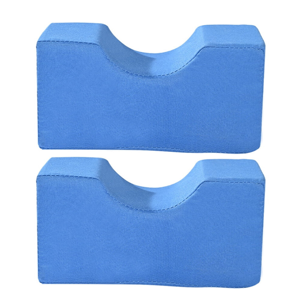 Blue Weiweiguan Foot Elevator Pillow 2Pcs Ankle Anti Bedsore Cushion Leg Rest Support Elevating Pad For Elderly Bedridden Patient