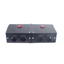 YOBOLK Clearance: Portable 12V Electric Heater, Twin Hole High Power Defroster, compatible with Automotive Electrical Systems