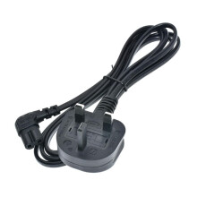 FOR UK British 3-prong to Figure 8 C7 Right Power Cord Cable Lead for TV Printers Cameras PS--4 PS--3 1.8m