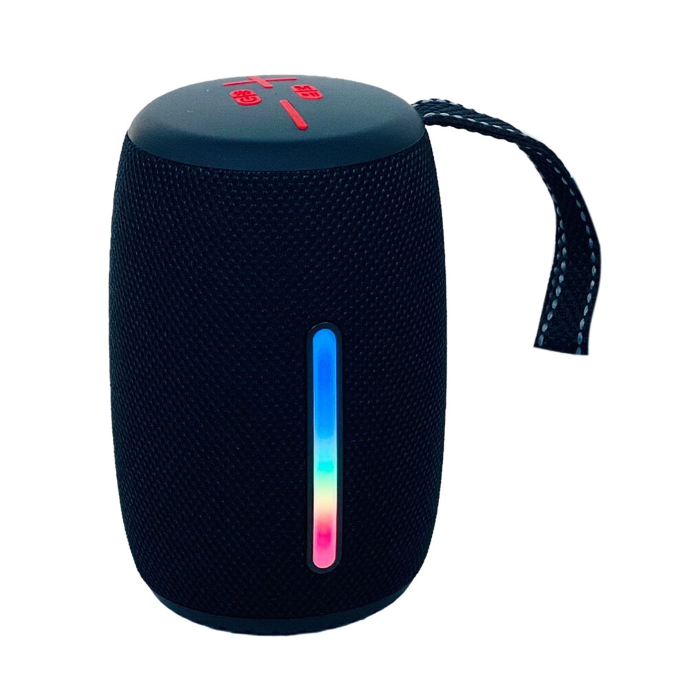 Paveos Portable Bluetooth Speaker With Led Hifi Stereo Sound, Waterproof, Long Battery, Bass, - Compatible With Ios/Android Light/Black 9170372859146