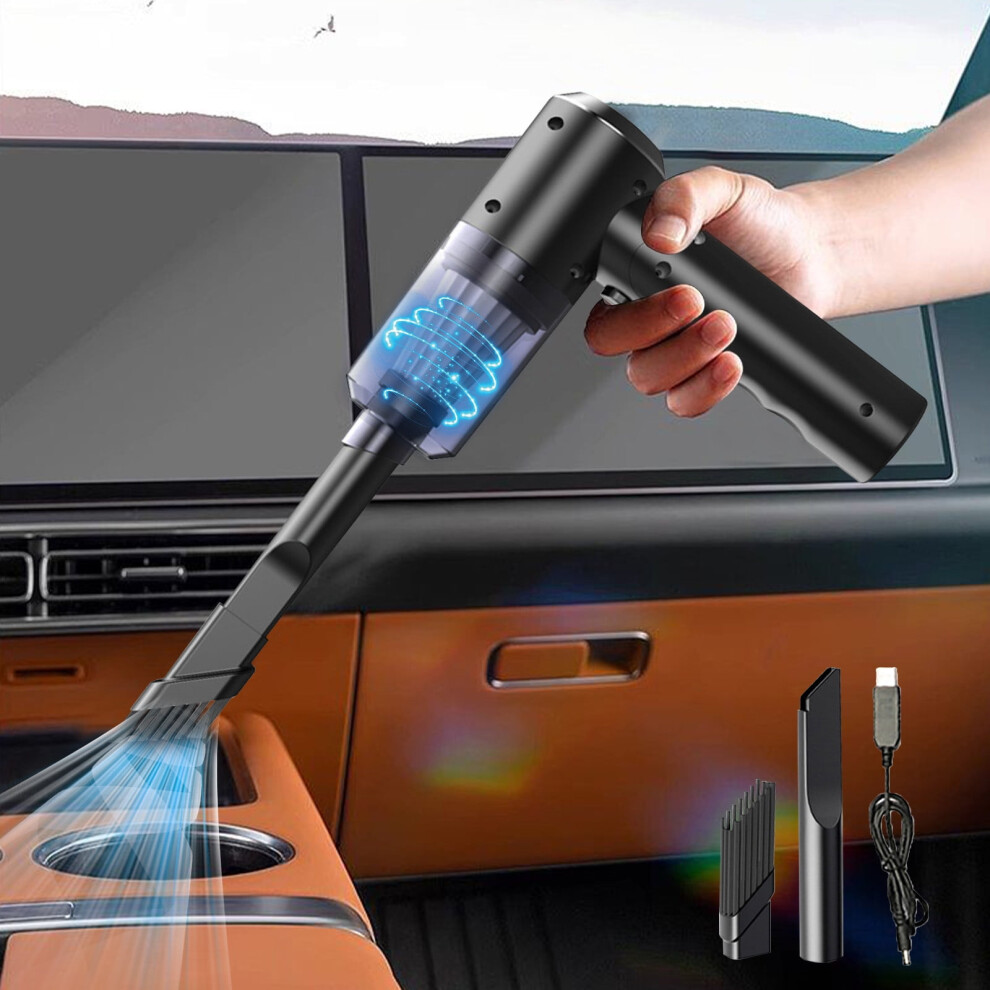 Handheld Car Vacuum Cleaner, Powerful Suction Mini Dust Buster With Usb, Portable For Home & Car Cleaning Supplies Black 9170372860906