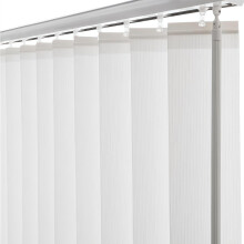 Cordless Vertical Blinds Light Filtering UV Protection for Windows and Doors White 71.5 x 80