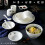 Ceramic Dinnerware Set Microwave Dishwasher Safe Scratch Resistant Minimalist Design 730012 2