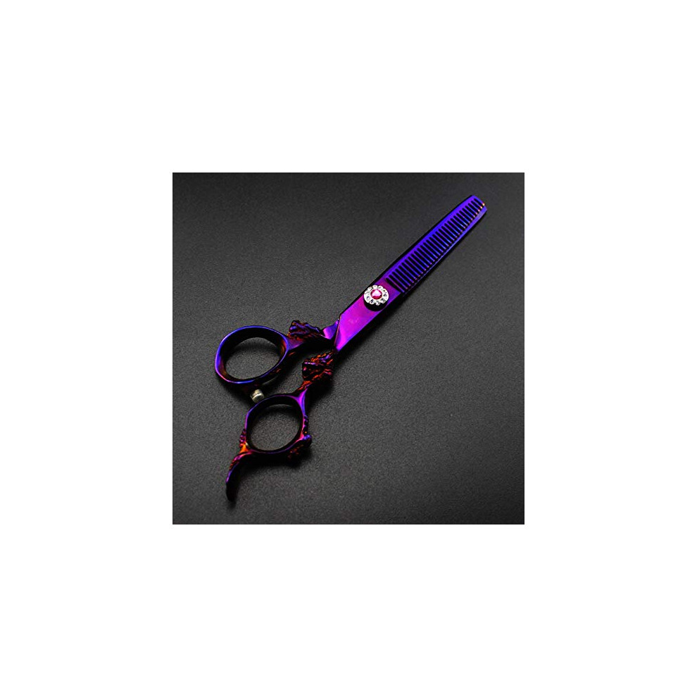 Professional Hair Cutting Scissors Japanese 440C Steel 6 Inch Barber Shears Sharp Offset Handle