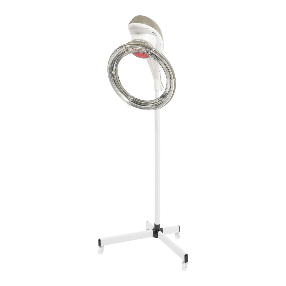 Professional Stand Hair Dryer with 360 Rotating Infrared Head, Adjustable Height and LCD Timer Control for Salon and Home