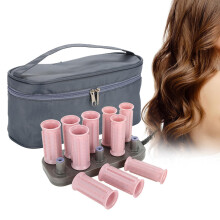 Heated Hair Rollers Set 10pcs Fast Heating 160C Constant Temp with Clips Travel Friendly