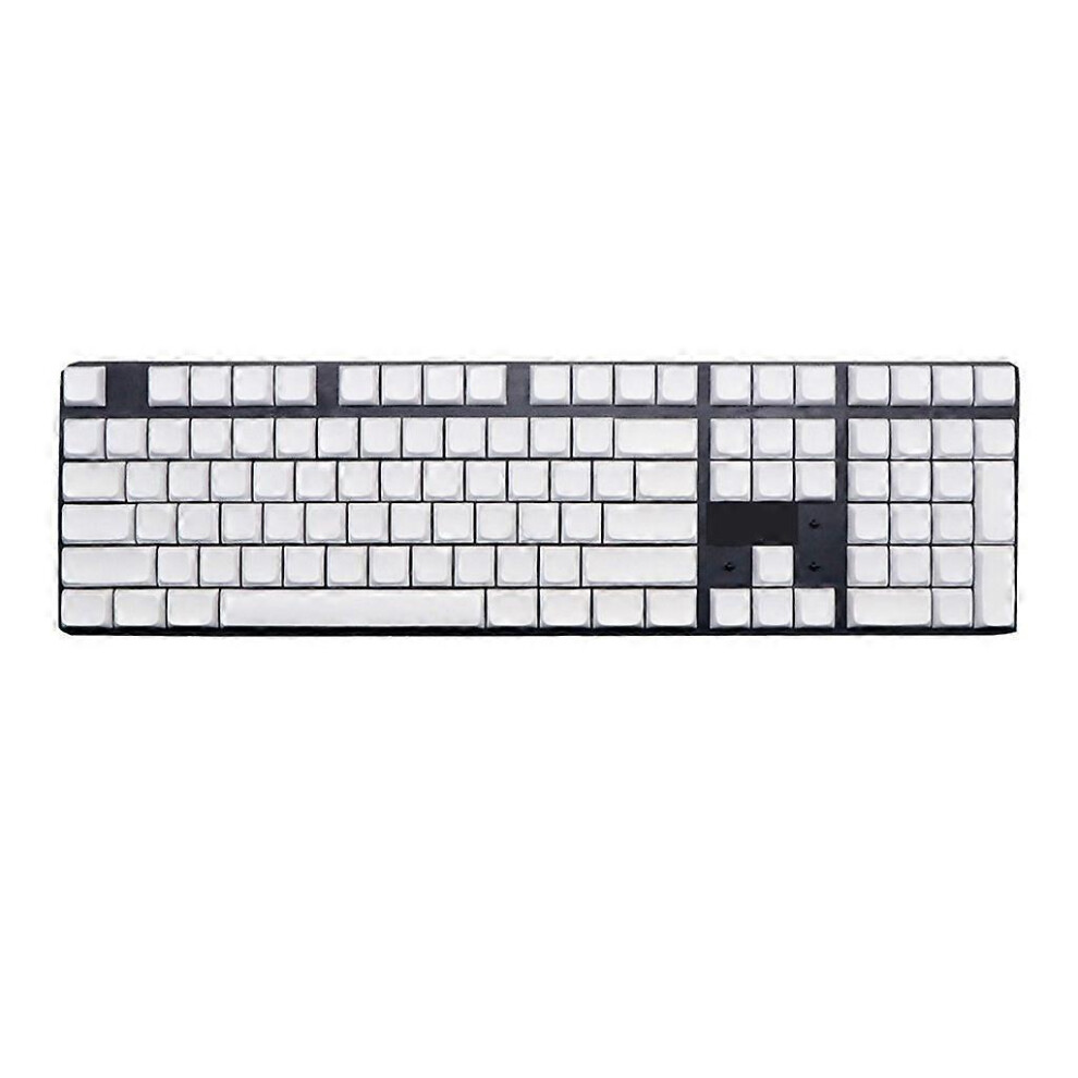 (As Show, Xda) 108Pcs White Keycap Oem Xda Profile Pbt Key Cover For Mechanical Keyboard 5213747851339