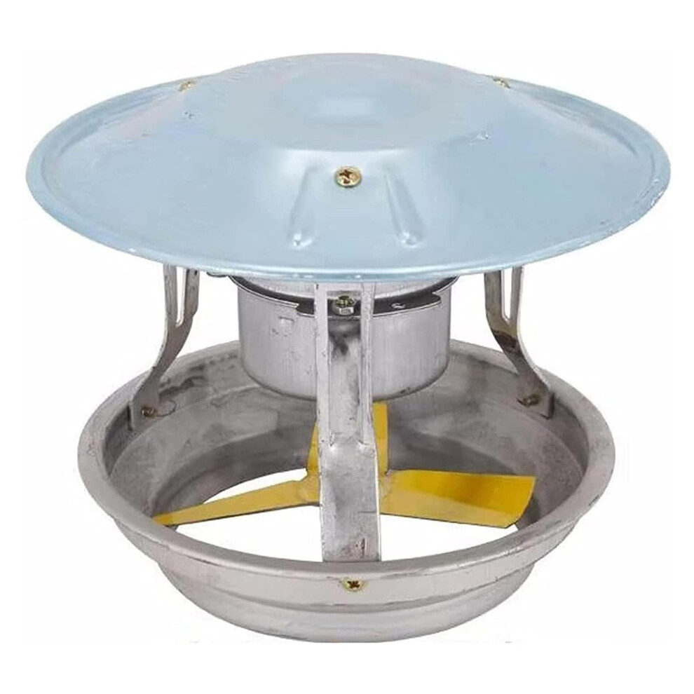 60W Chimney Exhaust Fan With Low Noise For Stove Heating, Roof Mounted Draft Inducer 13Cm 9053599971597