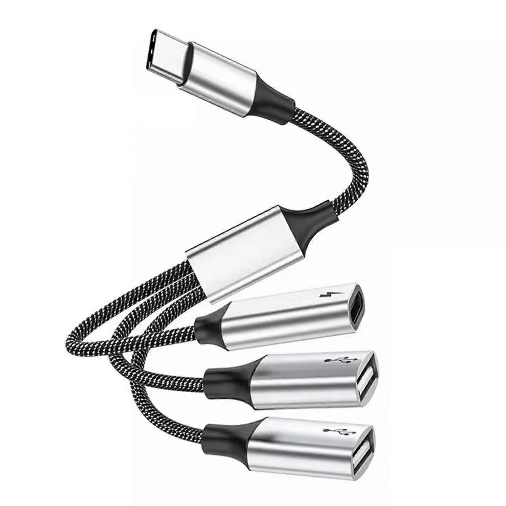 (As Show, 3Type C Female) Usb C To Usb C Hub Multiport Adapter With Otg Port Fast Data Transfer Speed 5213747801884