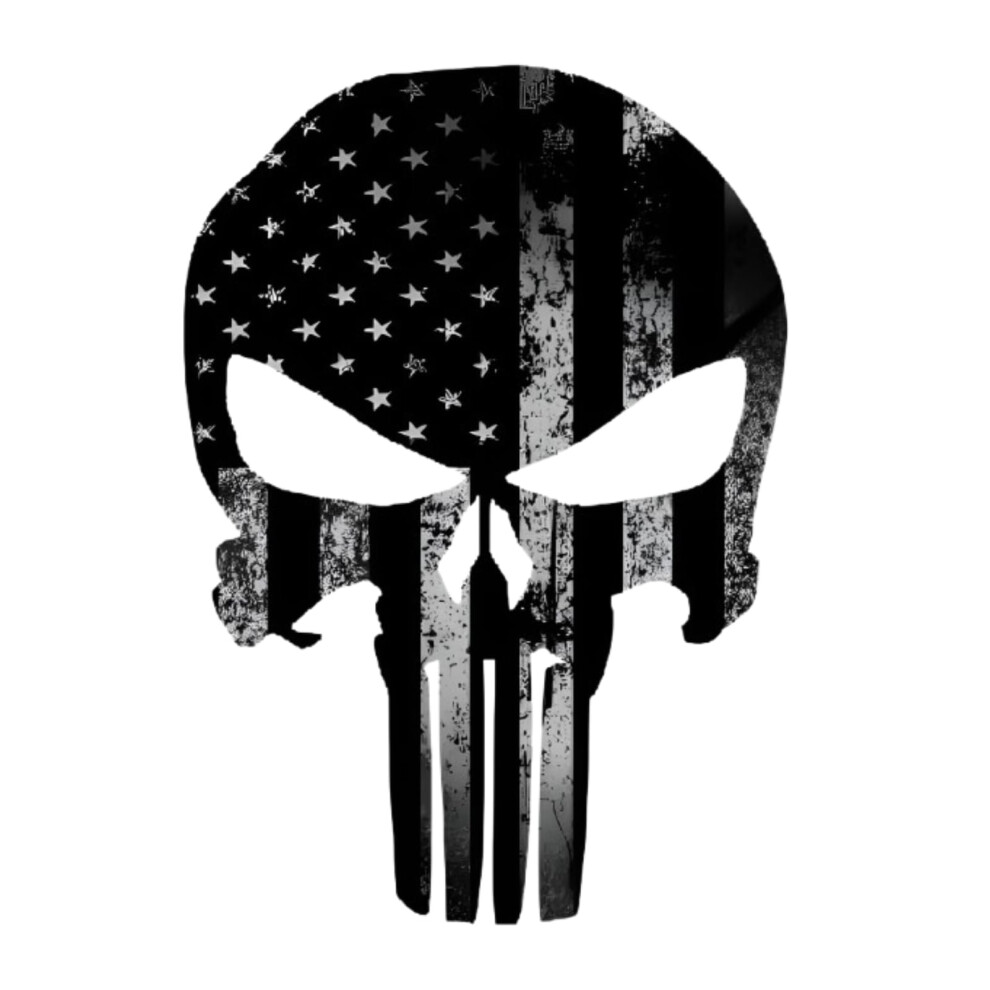 Skull Decal Â Waterproof Tactical Vinyl Sticker For Cars Trucks Laptops And Windows Black 9053599971740