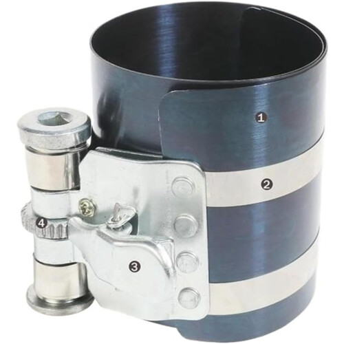 Adjustable Piston Ring Compressor and Installer Kit with Ergonomic Handle for Automotive 2