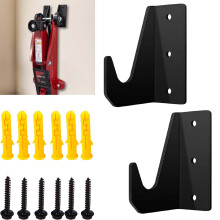 2 Pack Heavy Duty Jack Stand Wall Mount Rack, Universal Steel Floor Jack Holder for Garage Storage
