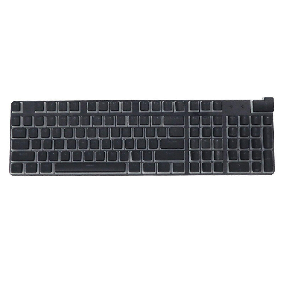 (As Show, White Pbt) Double Shot Abs/Pbt Keycaps 104Keys Pudding Backlit Keycaps Oem For Mx Switch 3364096792261