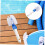 Handheld Pool Cleaning Brush with Efficient Bristle Design for Corner, Wall and Step Scrubbing 2