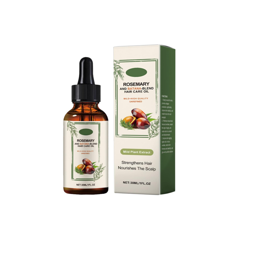 Rosemary Hair Growth Oil with Castor and Batana â Strengthens Roots, Reduces Breakage, Thicker Hair 30ml