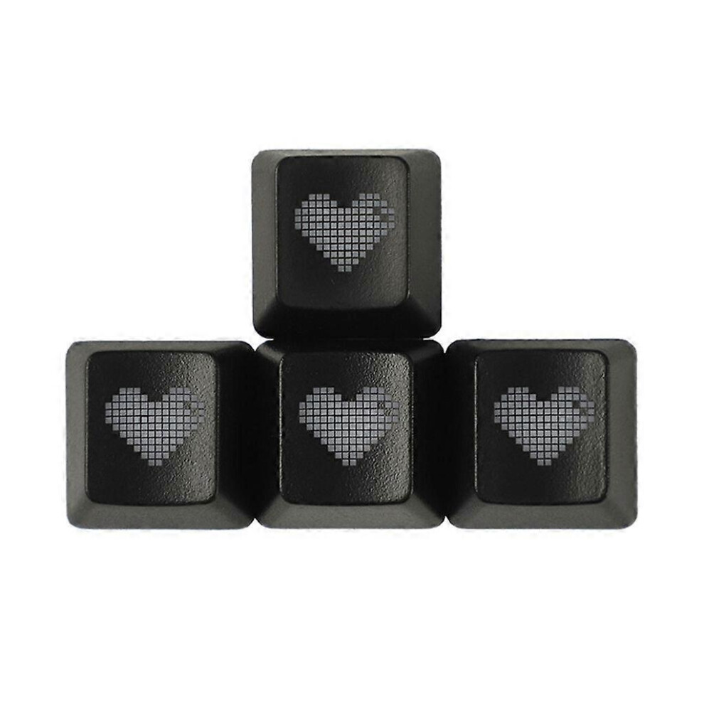 (As Show, Black) Shine-Through Mechanical Keyboard Keycaps For Arrowkey Esc Wasd Directions Oem 5213747864070