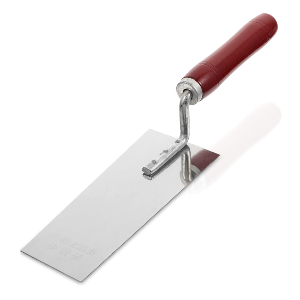 Stainless Steel Plastering Trowel With Ergonomic Wooden Handle For Drywall And Diy Painting 9070919684814