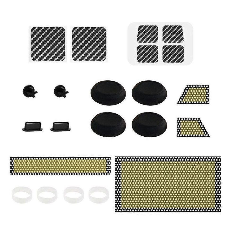 (As Show, Black) Console Touchpad Button Decal Silicone Rocker Cap Dustproof Net For Steam Deck 5213747823077
