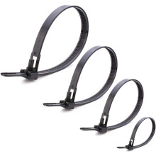 Reusable Zip Tie,100 Pcs Releasable Cable Zip Ties Adjustable Cord Ties Heavy Duty Nylon Wire Tie Wraps,
