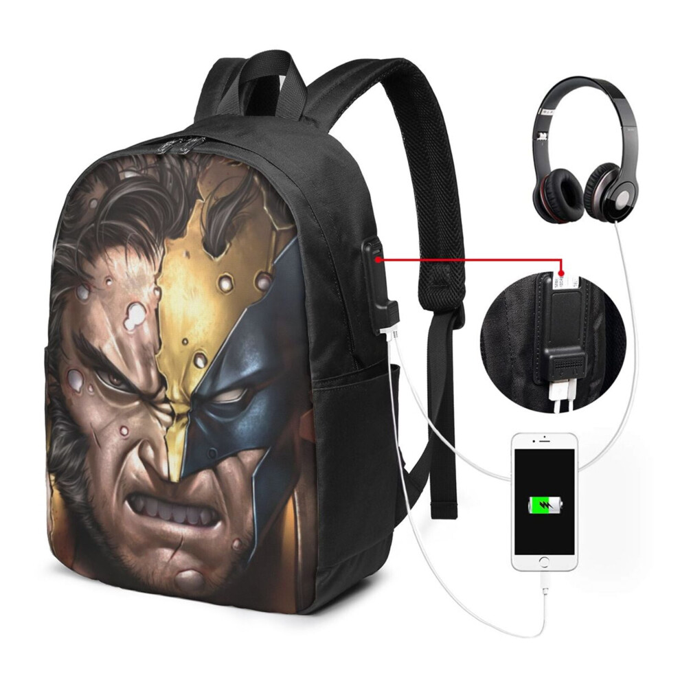 Wolverine Travel Laptop Backpack, Business Anti Slim Durable Laptops Backpack With Usb Charging Port, College School Computer Bag For Men & Women 9180479521921