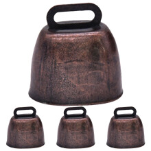 WAXIAYUZ 4pcs Copper Bells for Cattle, Goats, Horses & Sheep
