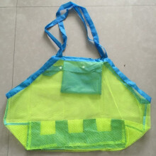 Beach Bag Foldable Mesh Swimming Bag Beach Toy Baskets Storage Bag for Kids