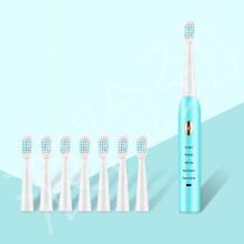 LOOPSUN Valentine's Clearance 2024! USB Charging Electric Toothbrush with 8 Brush Heads, Smart 5-Speed Timer, IPX7 Waterproof