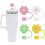 SIISLL Silicone Dustproof Cute Straw Covers Drinkware Accessories, 4 Count 1
