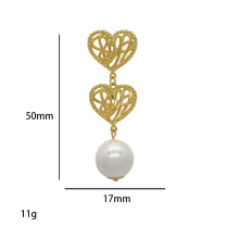 Earrings Ear Stud Jewelry 925 Silver Needle Hollow Twist Shijia Pearl Earrings Retro Personality Temperament Wind Premium Sense Earrings