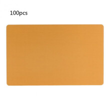 100 Pcs Business Cards Blanks Aluminum Blanks Name Card for Engraving House Office Customer DIY Cards Presents 5 Colors
